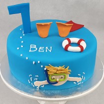 Beach Snorkeling cake (D,V)